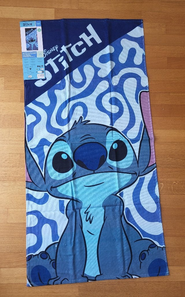 Nieuw! Stitch strandlaken, blauw, 100% katoen, Verzamelen, Ophalen of Verzenden, Overige figuren, Nieuw, Overige typen