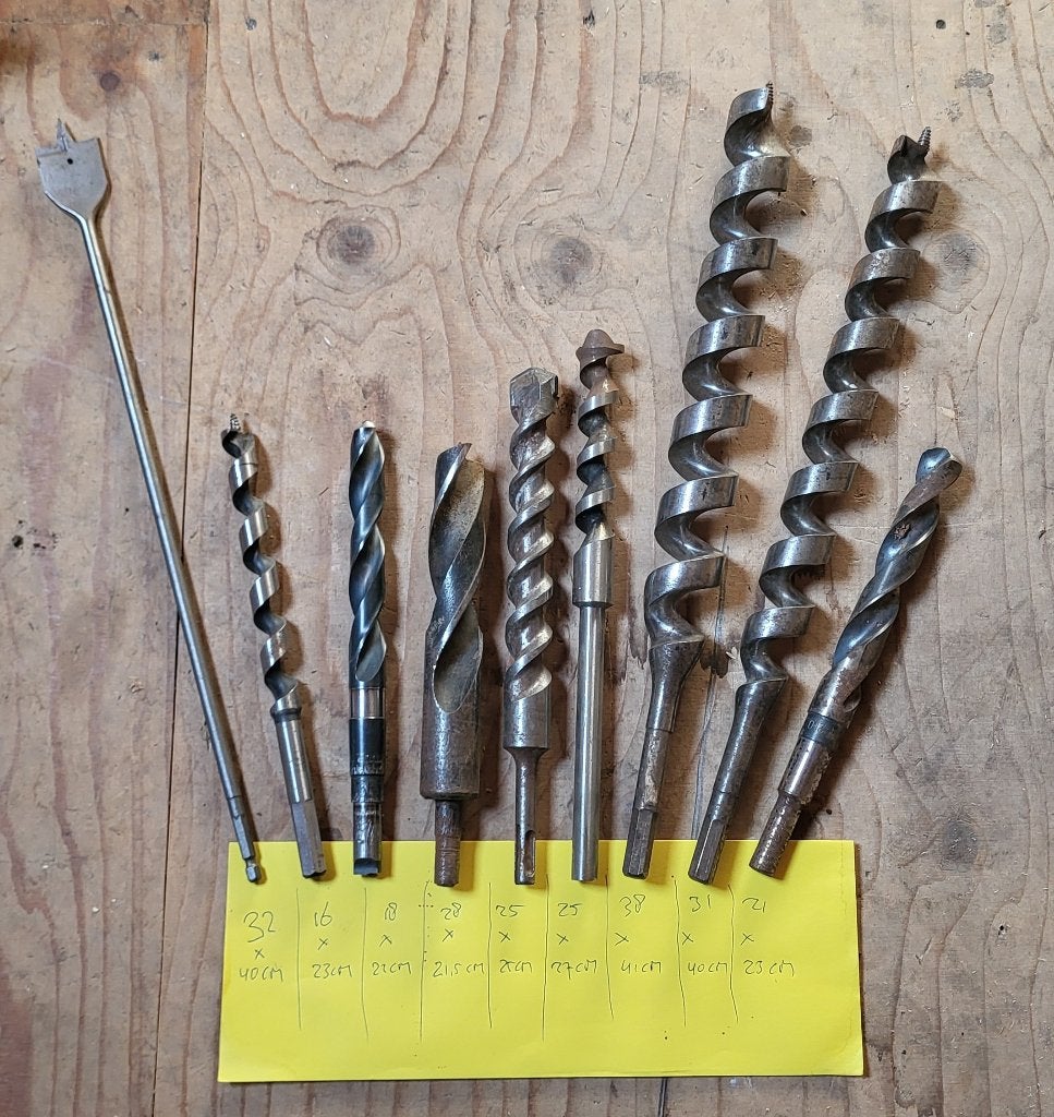 Set boren slangenboren houtboren speedboor, Ophalen of Verzenden, Gebruikt