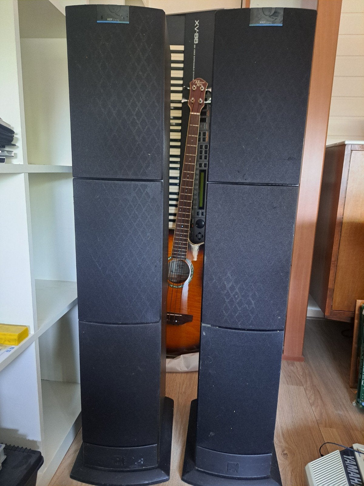 KEF Q70 Vloerstaande Luidsprekers - Krachtig Geluid, Gebruikt, 120 watt of meer, Front, Rear of Stereo speakers, Ophalen