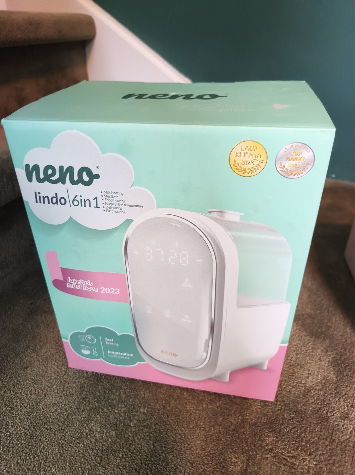 Neno Lindo 6-in-1 Melkverwarmer en Sterilisator, Ophalen, Nieuw, Ontdooifunctie, Flessen- of potjesverwarmer