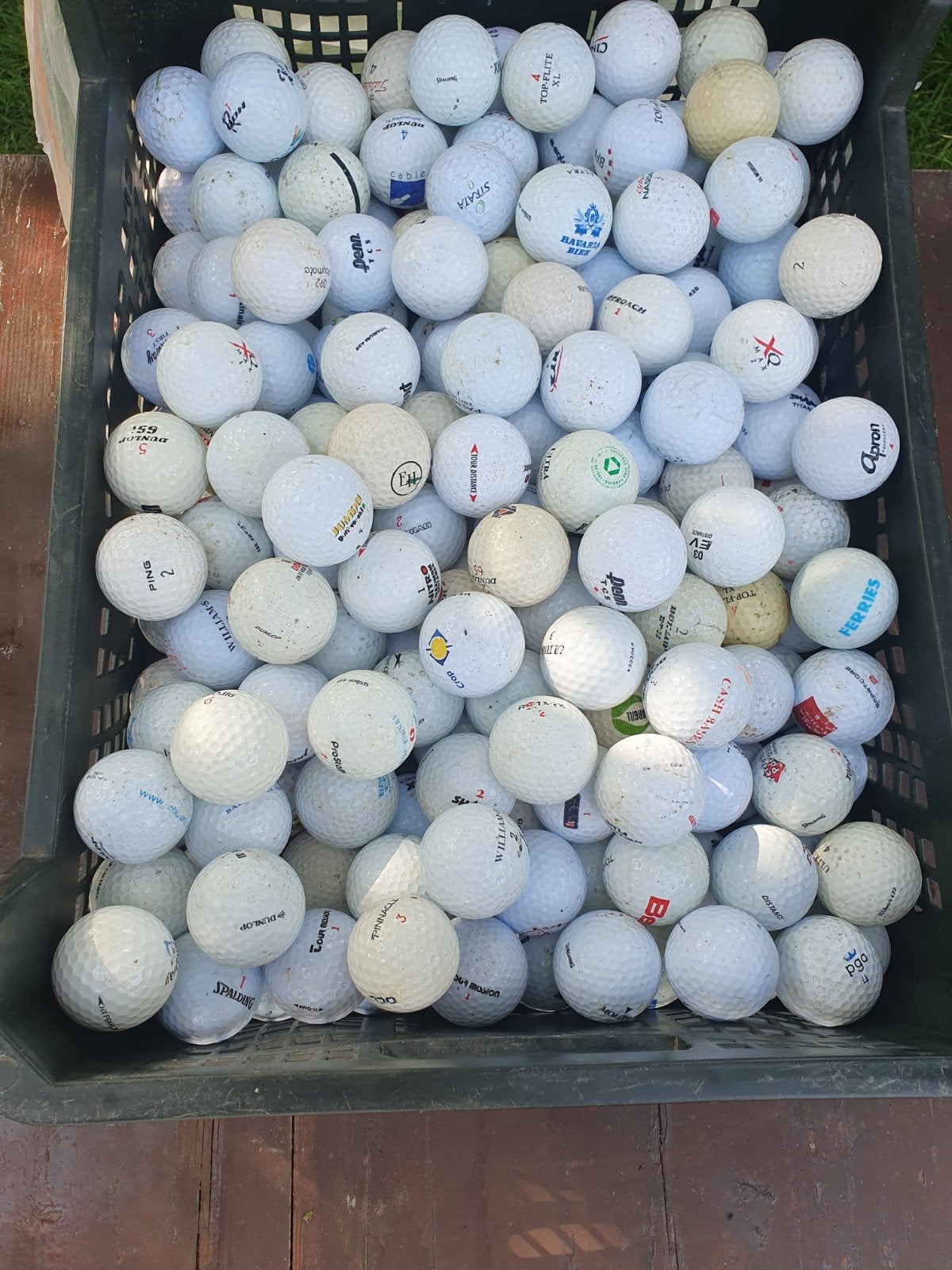 Grote partij gebruikte golfballen -(200) diverse merken, Ophalen