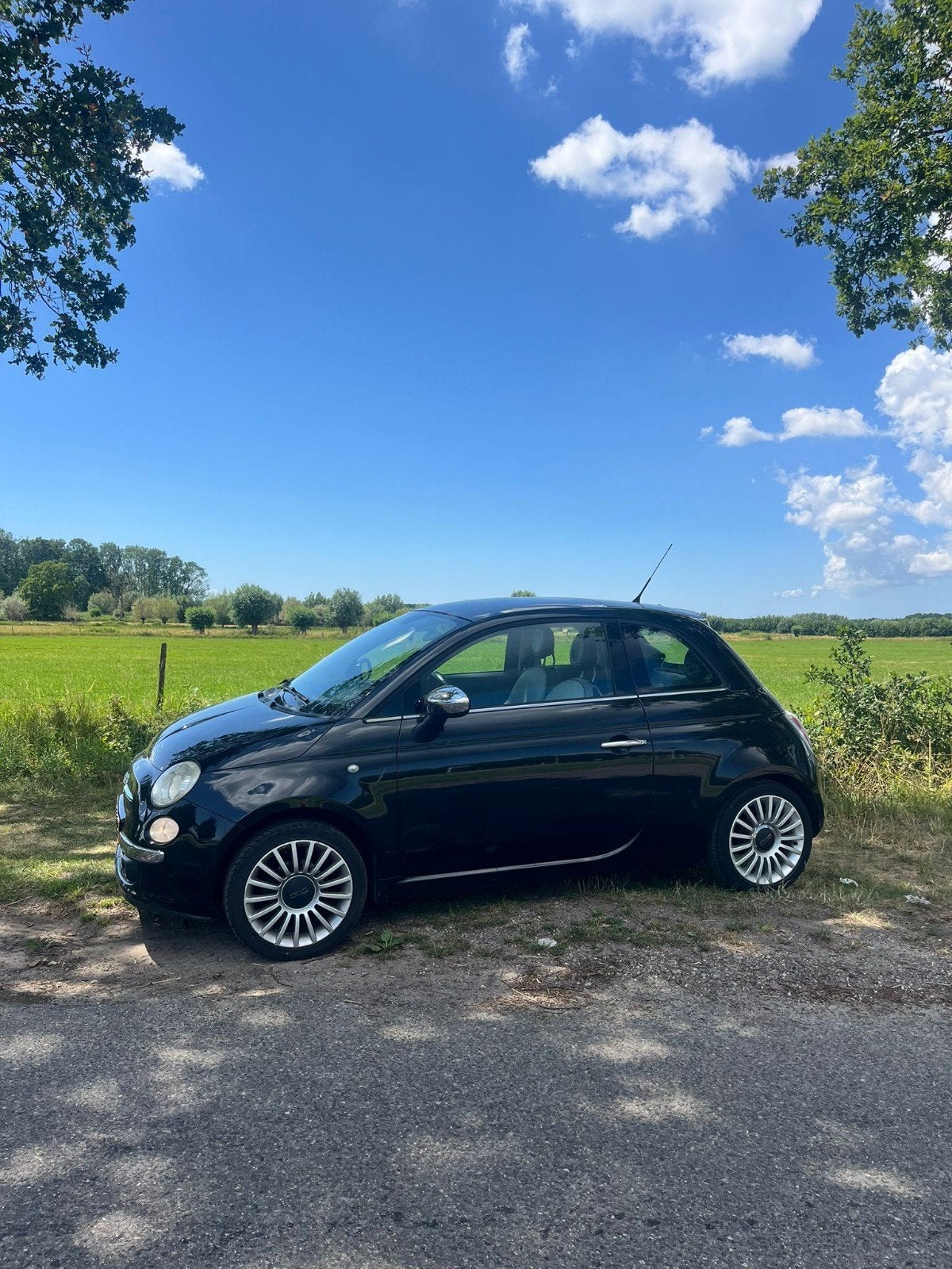 Fiat 500 1.2 C 2008 Zwart, Voorwielaandrijving, 1242 cc, 4 cilinders, 840 kg