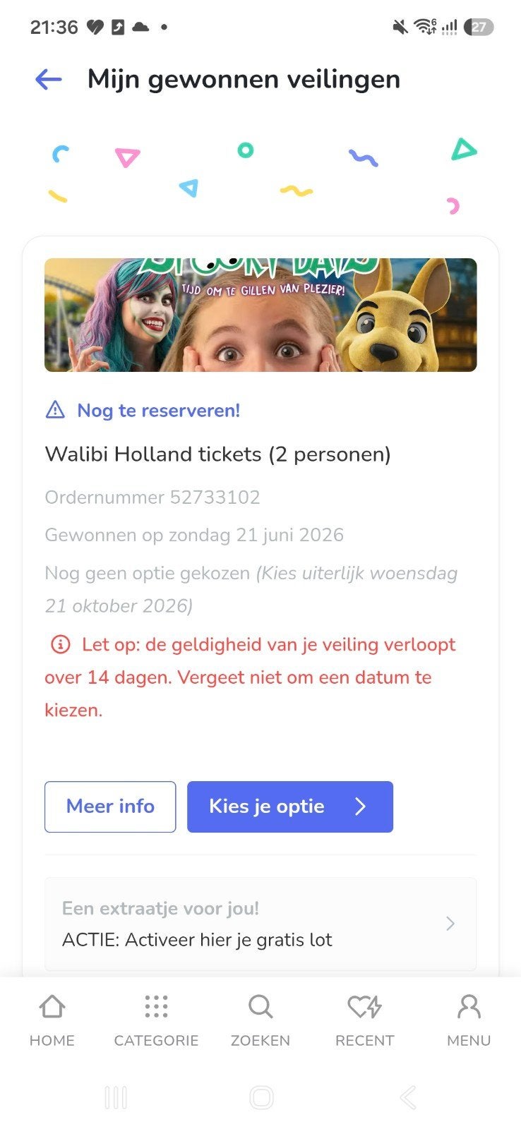 4 goedkope tickets Walibi NL, Drie personen of meer, Ticket of Toegangskaart