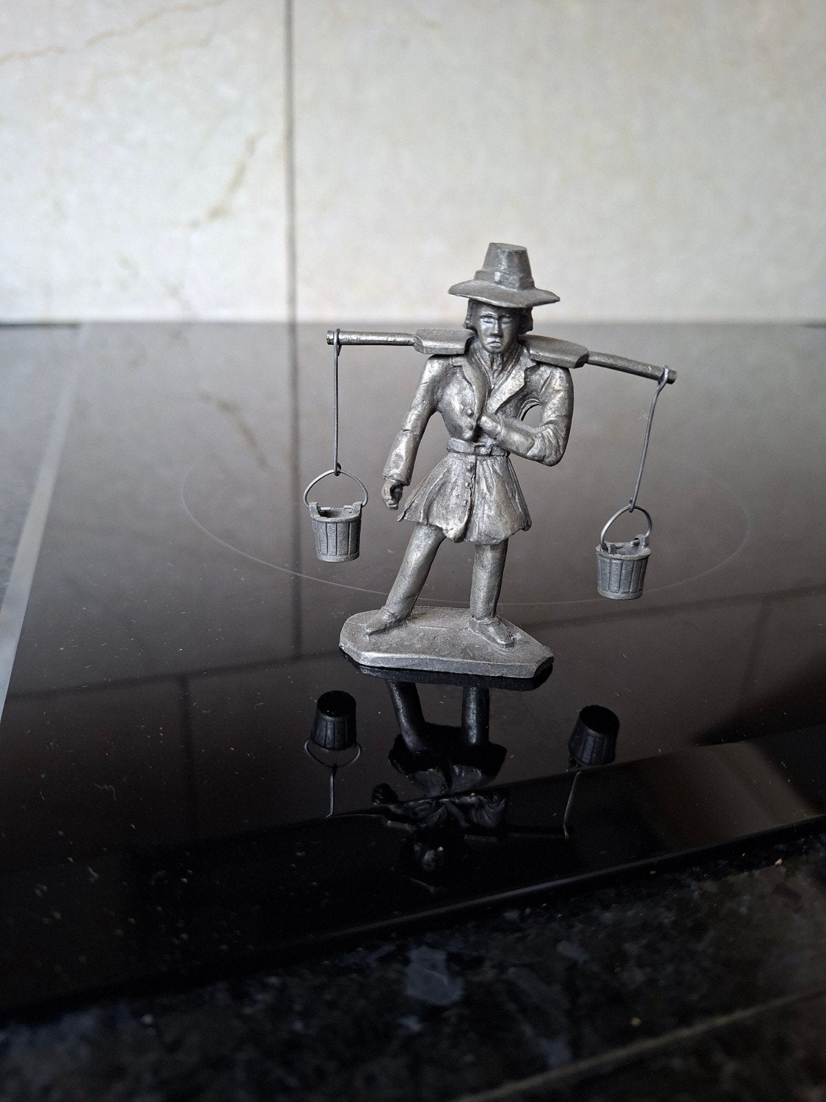 Tin figuur ambacht: waterdrager, Antiek en Kunst, Ophalen of Verzenden