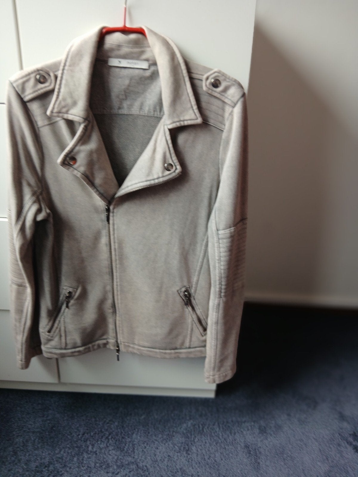 MONARI .Stijlvol beige bikerjack - Zo goed als nieuw, Maat 38/40 (M), Monari, Beige, Ophalen of Verzenden