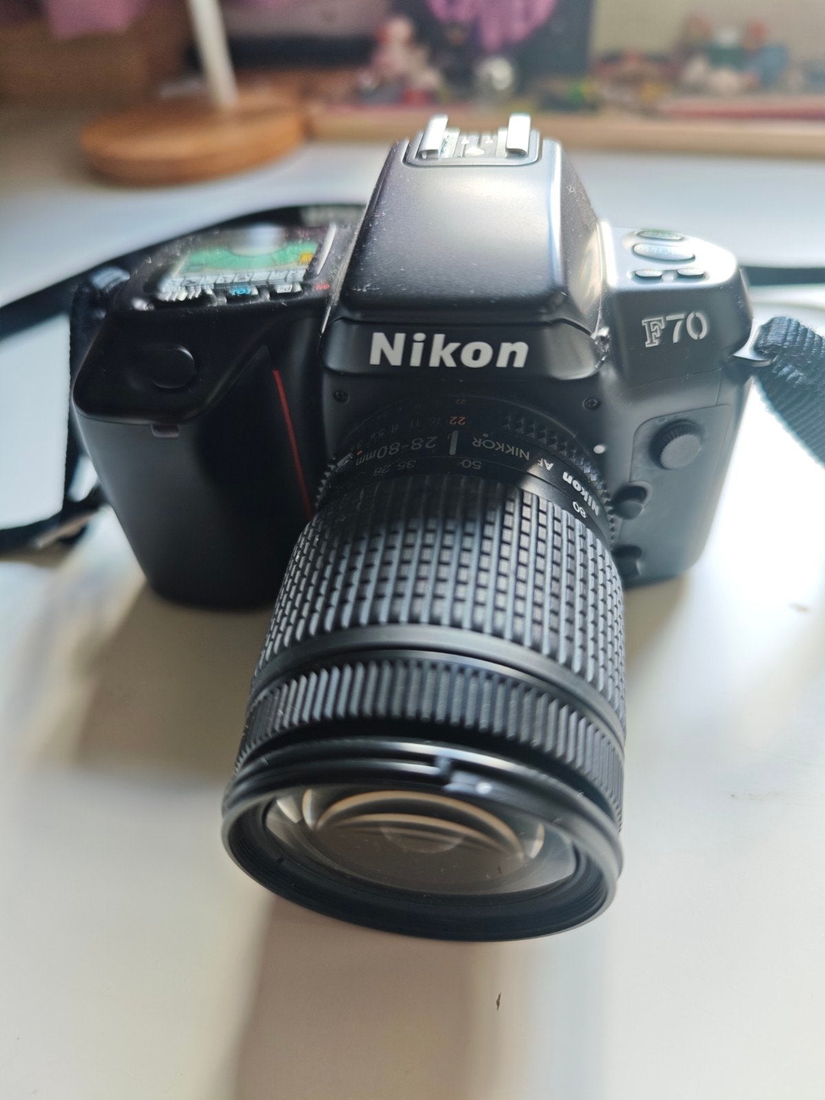Nikon F70 Spiegelreflexcamera met AF Nikkor 28-80mm lens, Ophalen of Verzenden, Gebruikt, Spiegelreflex, Nikon