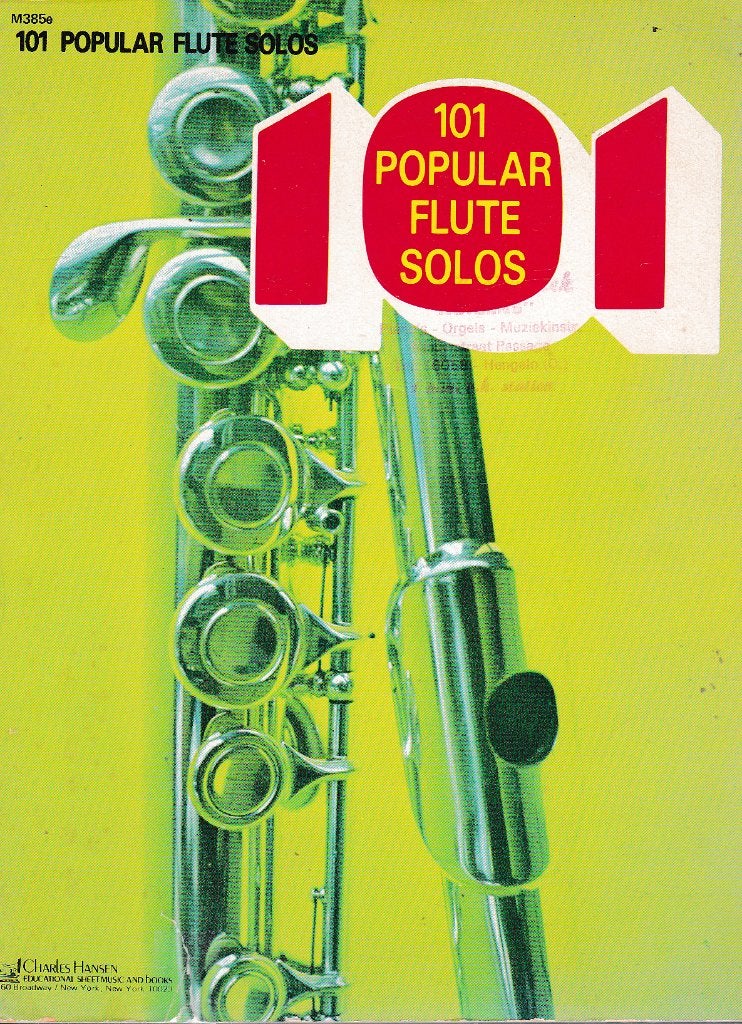 101 Popular Flute Solos ( 6869 ), Gebruikt, Verzenden, Dwarsfluit of Piccolo, Artiest of Componist