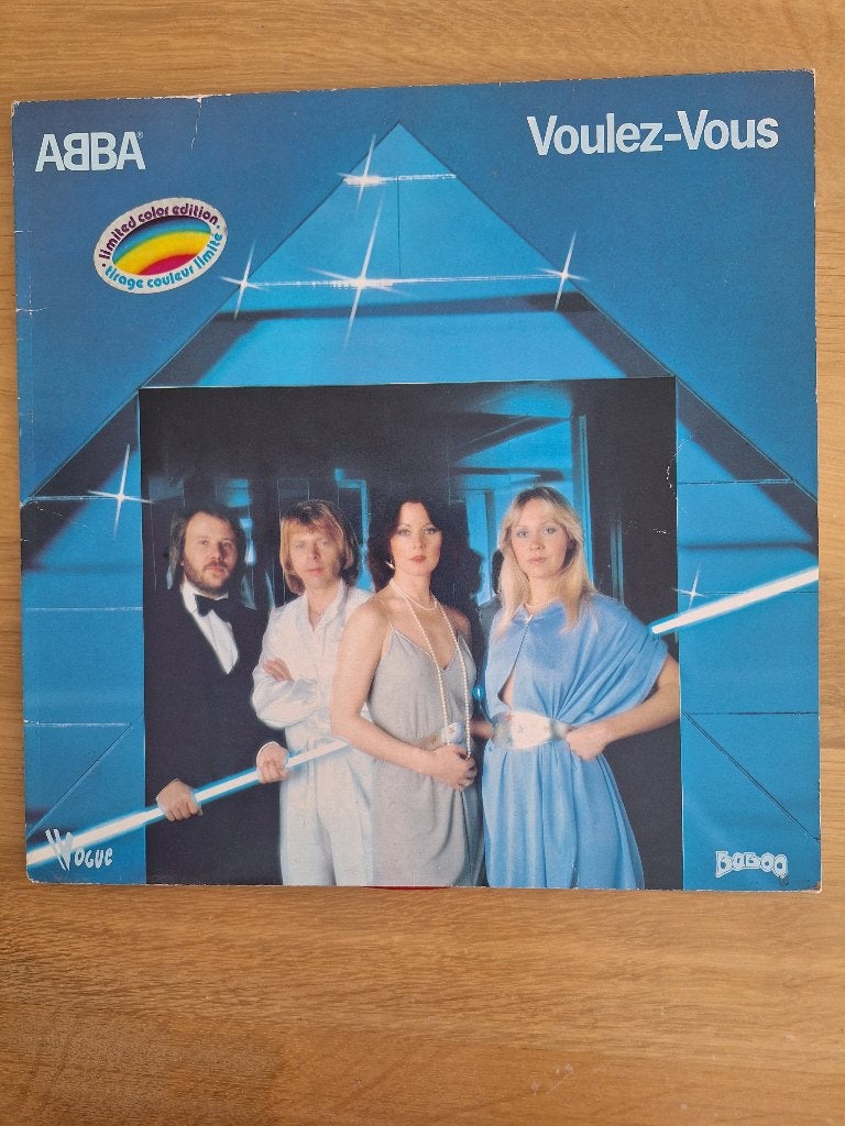 Rood vinyl ! ABBA lp Voulez-Vous, LP, Gebruikt, Originele persing, 12 inch