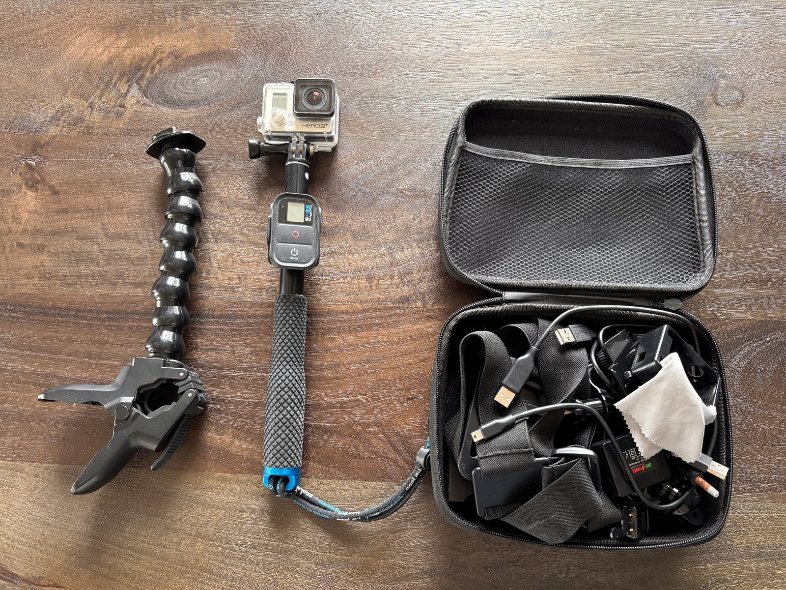 GoPro Hero 3+ incl. accessoires, Ophalen of Verzenden, Zo goed als nieuw, GoPro