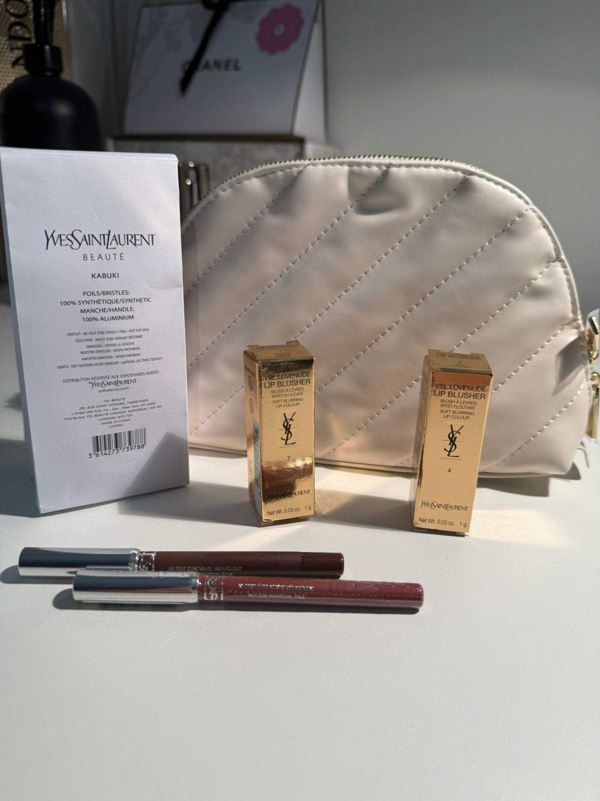 YSL Saint Laurent Make-up Tasje  *NIEUW*, Ophalen, Nieuw, Beige, Dame
