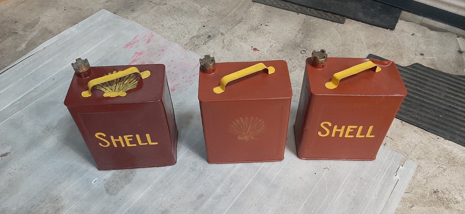 Shell metalen blikken, Ophalen, Gebruikt, Overige, Overige merken