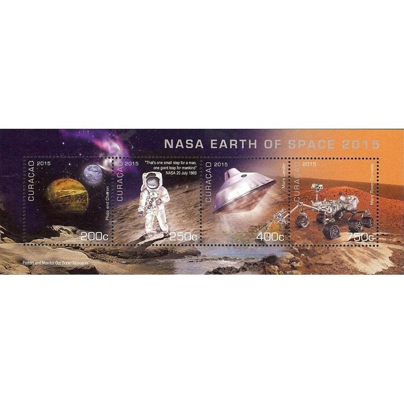 Curacao 285 postfris NASA, Ruimtevaart 2015, Postzegels en Munten, Ophalen of Verzenden, Postfris