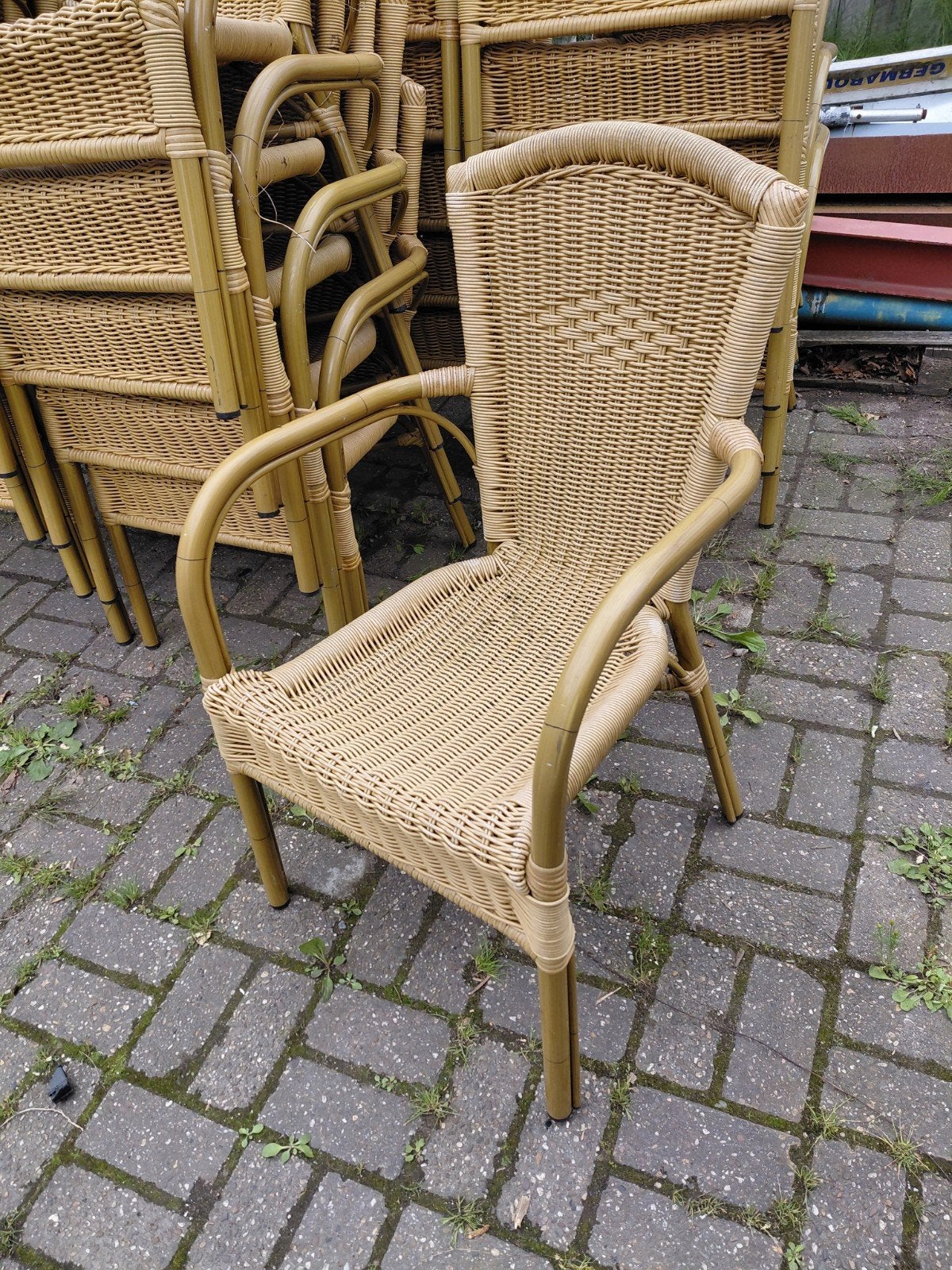 Terras stoelen in nette gebruikte staat, Ophalen, Gebruikt, Kunststof