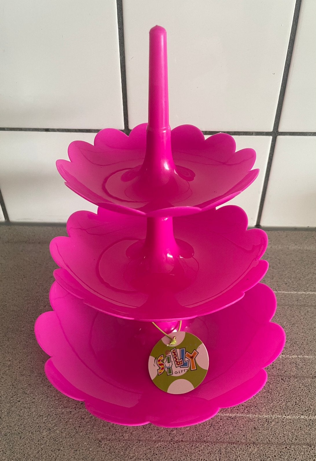 Silly gifts etagere pink roze bloem, Huis en Inrichting, Woonaccessoires | Etagères, Ophalen of Verzenden, Zo goed als nieuw
