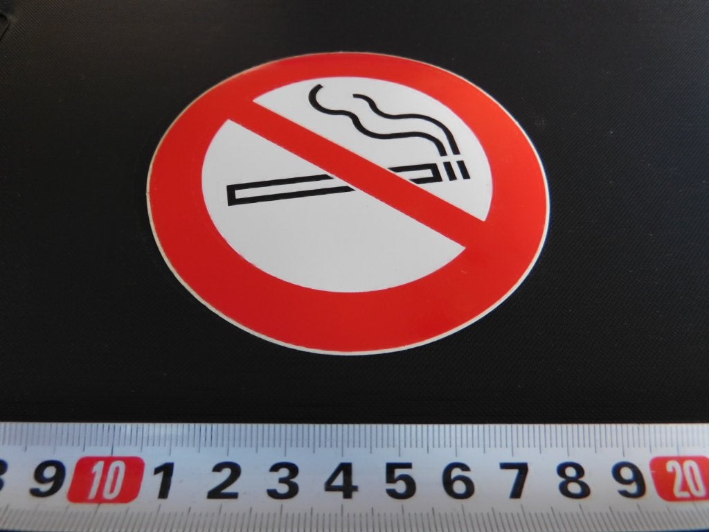 sticker verboden te roken / rookverbod, Ophalen, Zo goed als nieuw