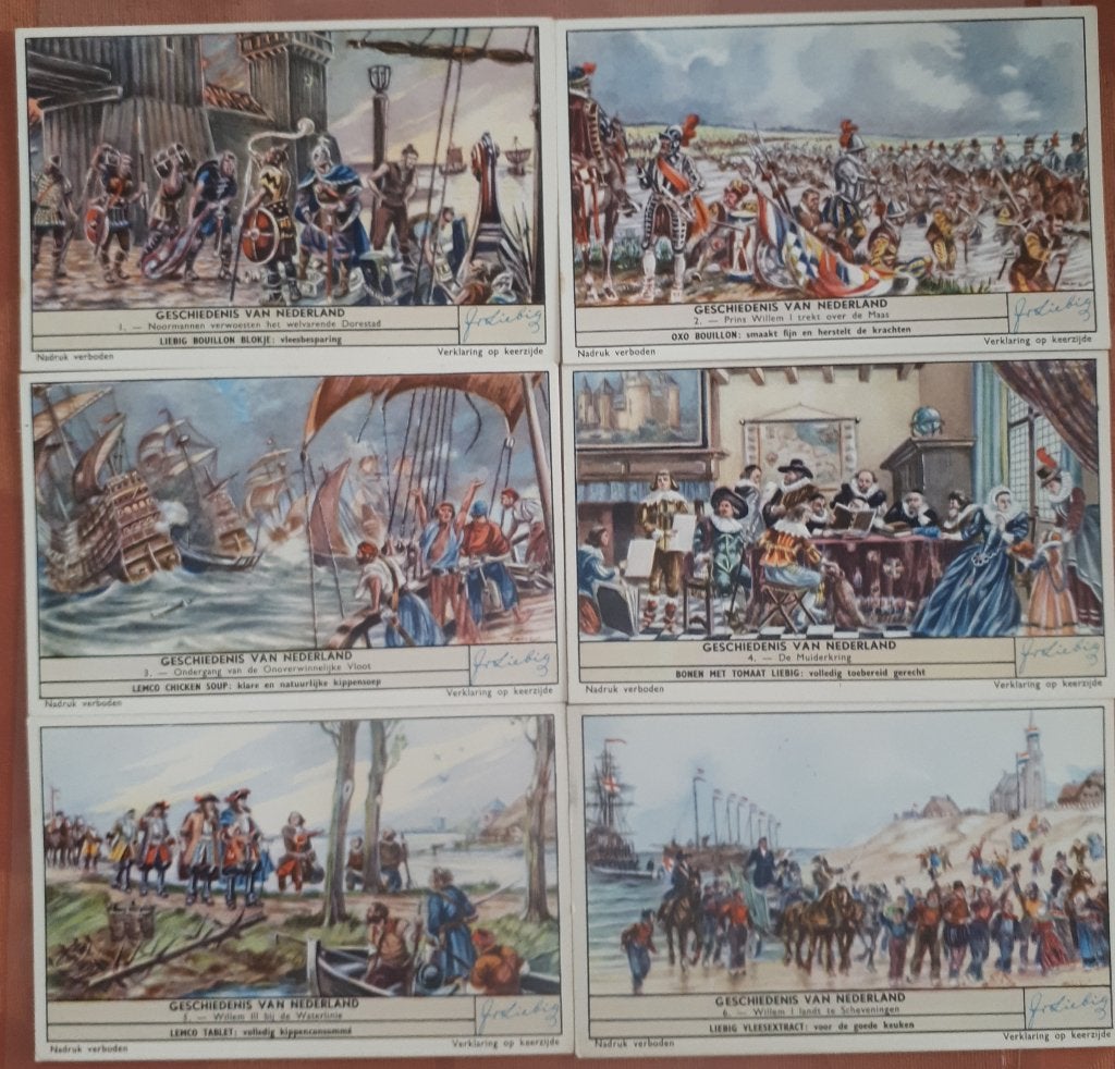 LIEBIG :Vol.set: Geschiedenis v. NEDERLAND / BelVL S1657, Nieuw, Ophalen of Verzenden, 1940 tot 1960, Prent
