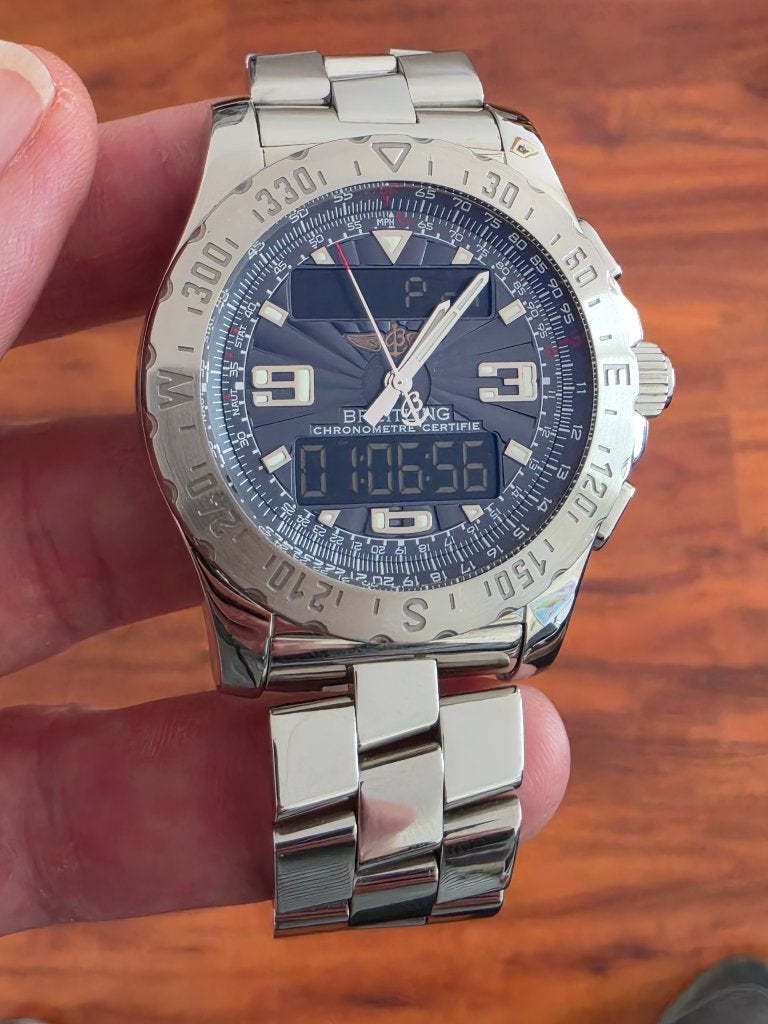 Breitling Airwolf B1 | A78363 | als nieuw, Ophalen, Staal, Breitling, Polshorloge
