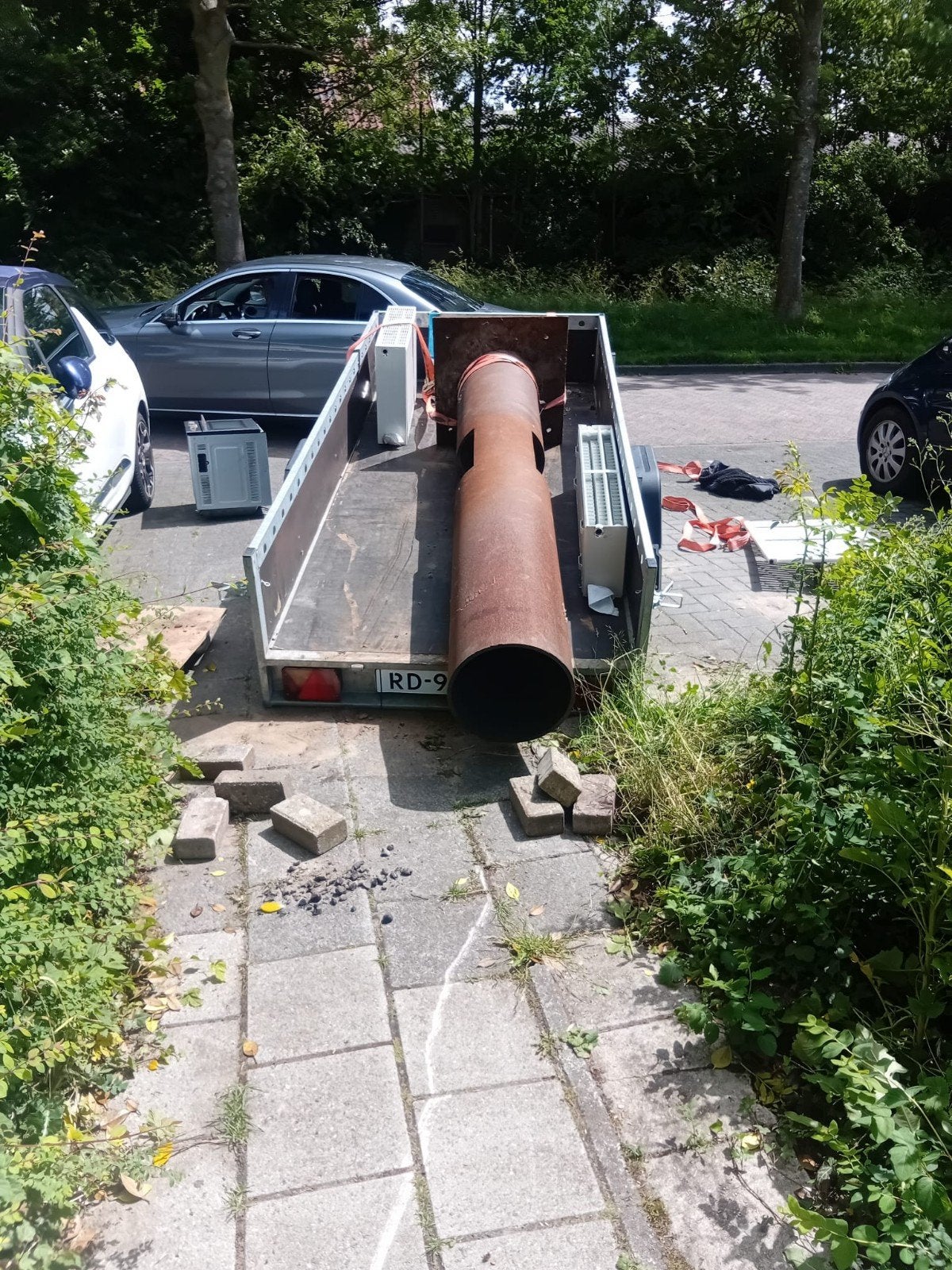 Oud ijzer gezocht, gratis opgehaald!, Ophalen, Gebruikt