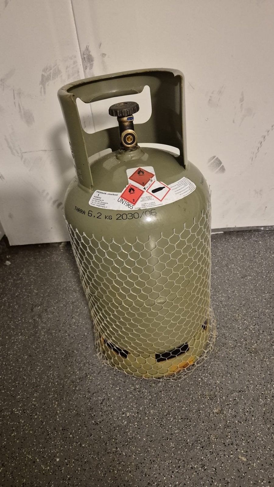 Gasfles, Ophalen, Zo goed als nieuw