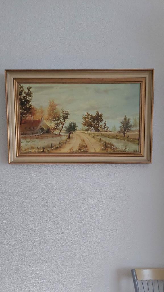 Sfeervol polderlandschap, Antiek en Kunst, Ophalen