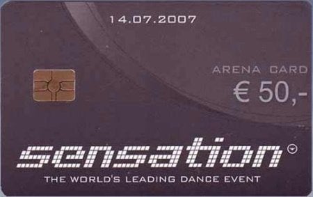 ArenA kaart A089 Sensation World leading Dance Event Black, Ophalen of Verzenden, Nederland