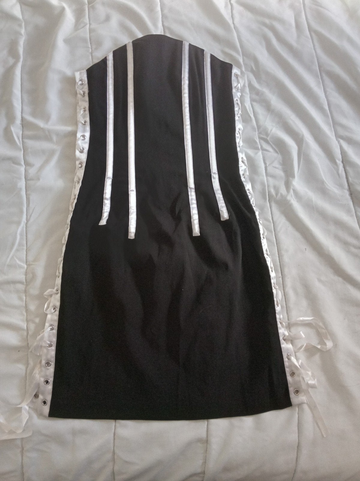 corset jurkje zwart wit maat 34, Ophalen of Verzenden, Zwart, Body of Korset