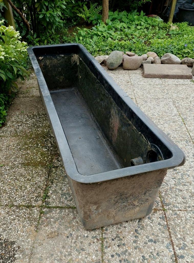 HDPE vijverbak 210 x 60 x 60 cm    750 liter, Ophalen, Gebruikt