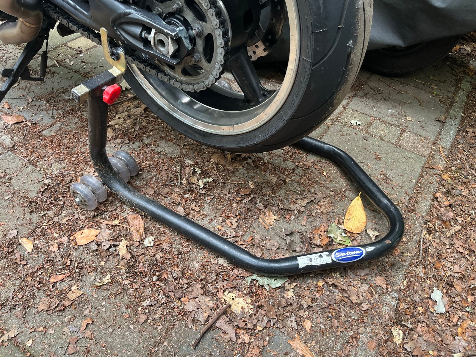 Patona Paddockstand voor motorfietsen, Ophalen, Gebruikt