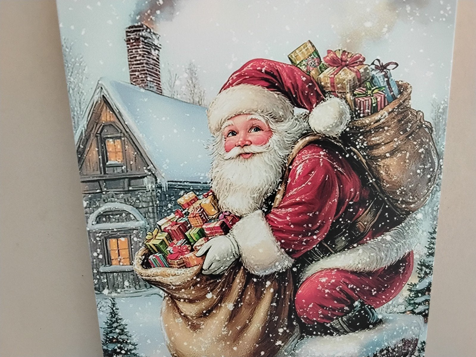 KERSTMAN  OP  DE  SCHOORSTEEN, Ophalen of Verzenden