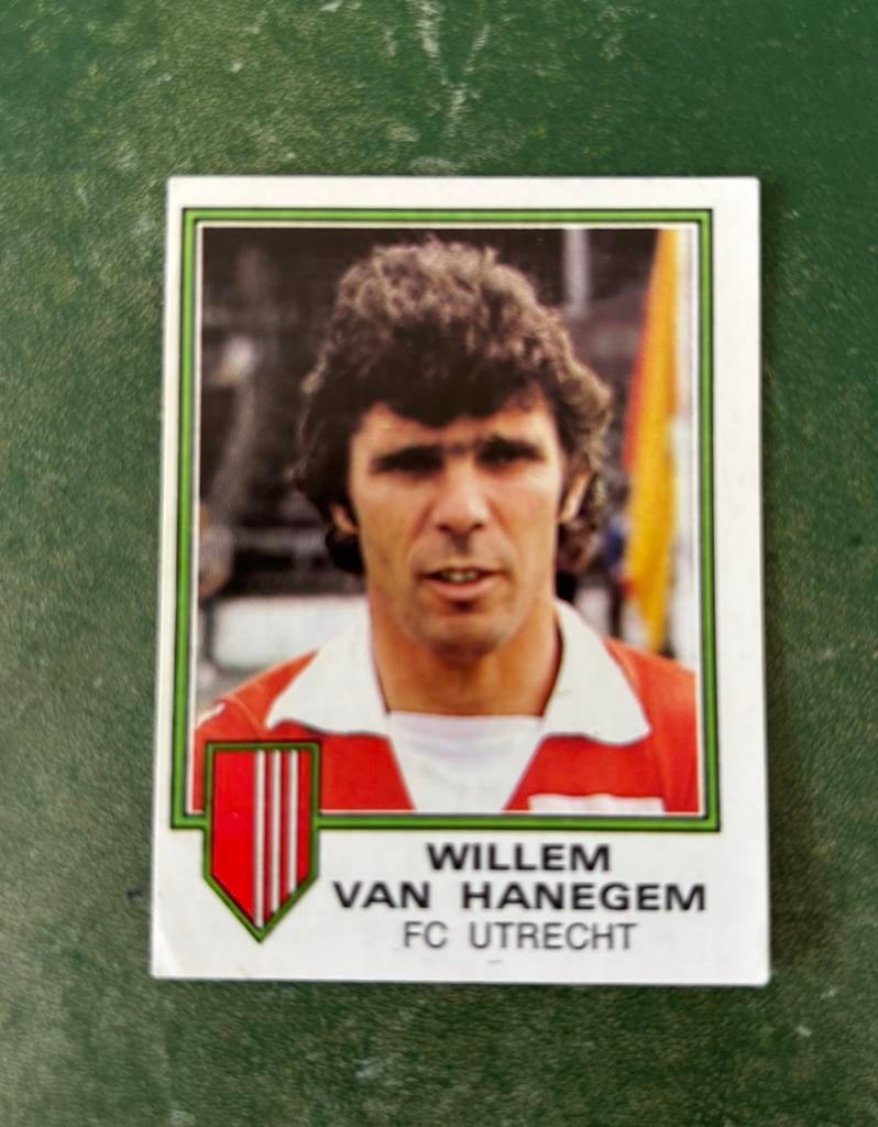 Panini plaatje Willem van Hanegem FC Utrecht voetbal 81, Ophalen of Verzenden, Zo goed als nieuw, F.C. Utrecht