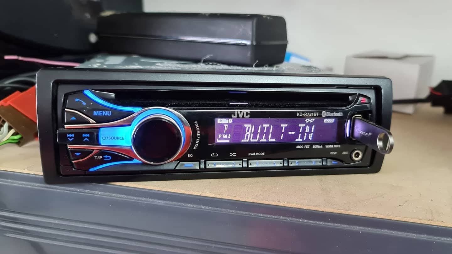 ** JVC KD-R731BT radio CD Bluetooth **, Ophalen of Verzenden, Gebruikt