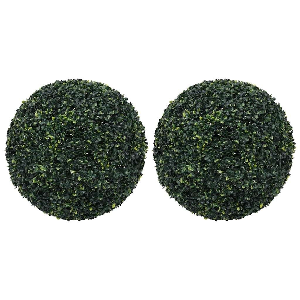 nieuw 2 kunst buxus bollen 52 cm. voor € 45,-, Groen, Kunstplant, Nieuw, Ophalen of Verzenden