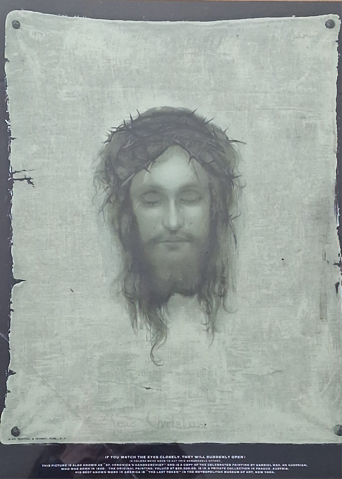Jezus Christus. Reinthal & Newman. Poster. Ca '30.*Zie tekst, Ophalen, Gebruikt, Overige typen, Christendom | Katholiek