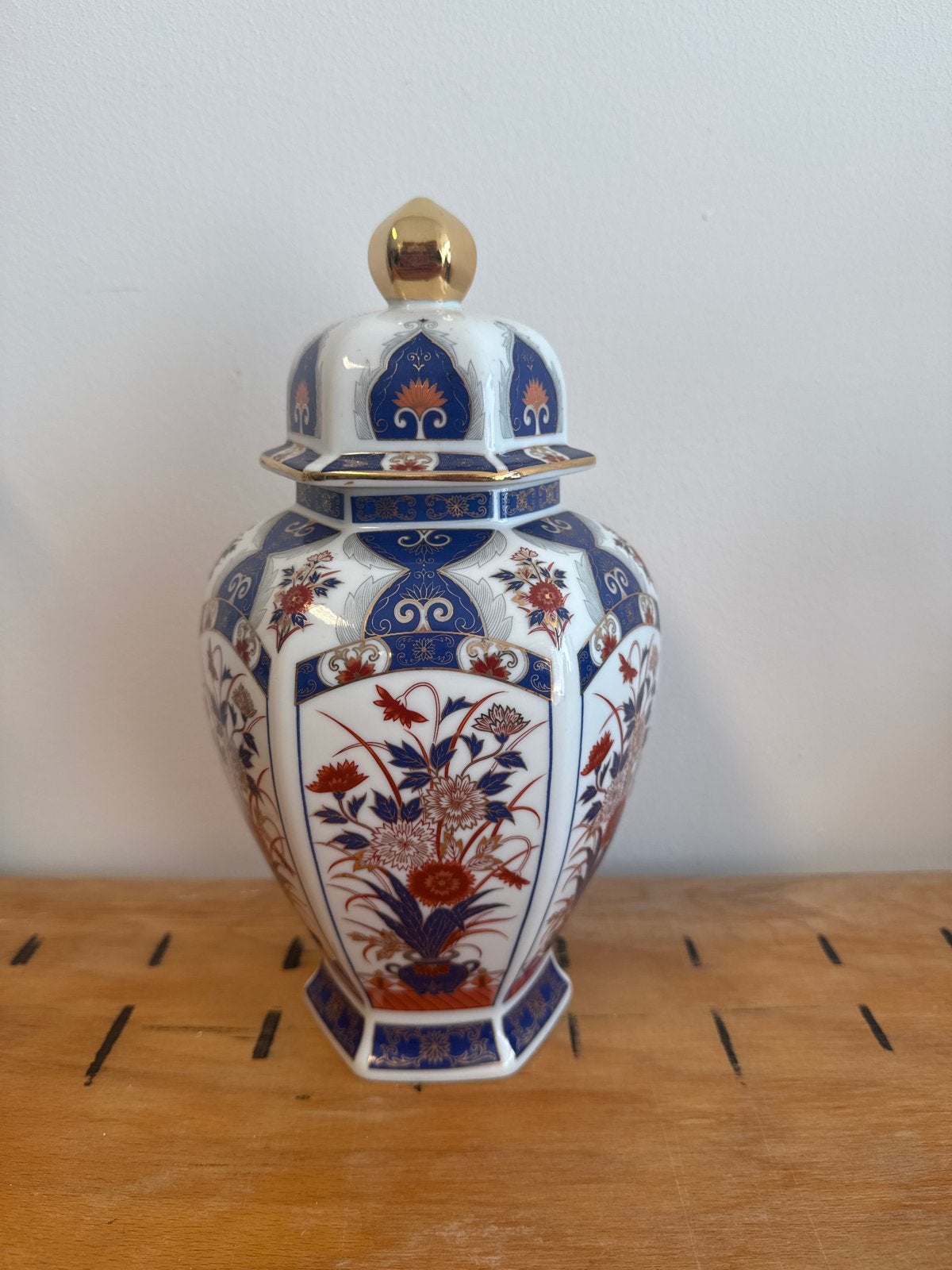 Imari Japan Porseleinen Gemberpot met Deksel, Verzenden