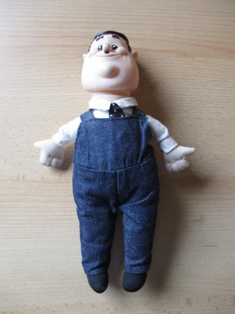Laurel en Hardy Laurel pluche  met tuinbroek  27cm, Ophalen of Verzenden, Zo goed als nieuw