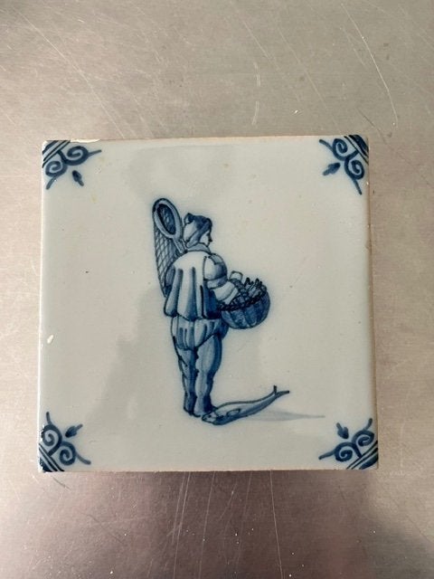 Prachtig tegeltje Koninklijke Tichelaar Makkum, Antiek en Kunst, Ophalen of Verzenden