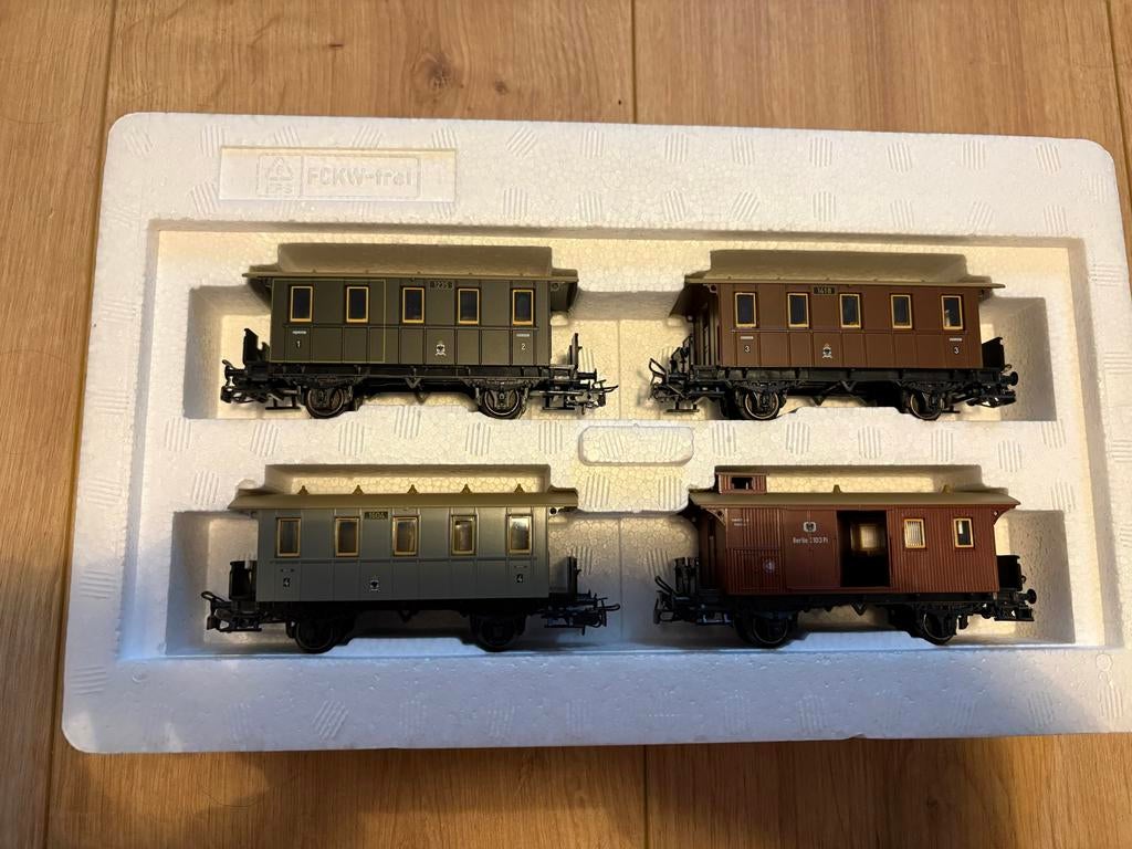 Märklin 4035 Pruisische wagenset - Zeer goede staat, Hobby en Vrije tijd, Modeltreinen | H0, Wisselstroom, Treinset, Ophalen of Verzenden
