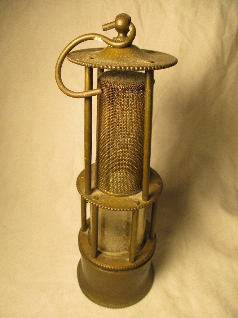 antiek olie lampje van koper-brons, Ophalen of Verzenden