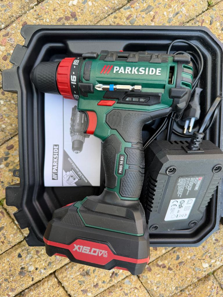 Parkside 16V Accu Schroef-/Boormachine, Variabele snelheid, Nieuw, Minder dan 400 watt, Ophalen