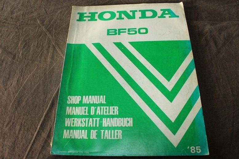 Honda BF50 1985 boat motor shop manual, Ophalen of Verzenden, Honda
