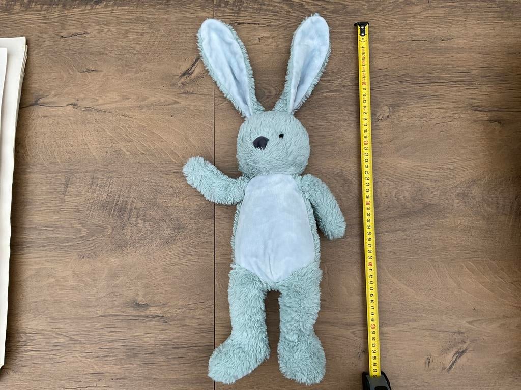 Nieuwe zgan grote groene Bambino konijn knuffel ca 60cm, Ophalen, Overige karakters, Middelgroot (20 tot 80 cm), Konijn