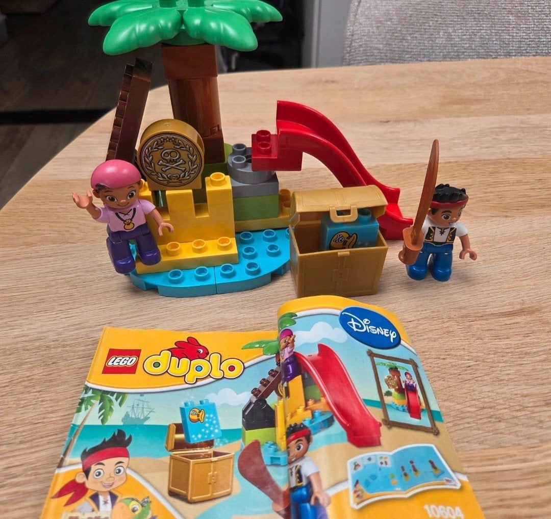 Lego Duplo Disney 10604 Jake en de Nooitgedachtland Piraten, Compleet, Ophalen of Verzenden, Zo goed als nieuw, Complete set