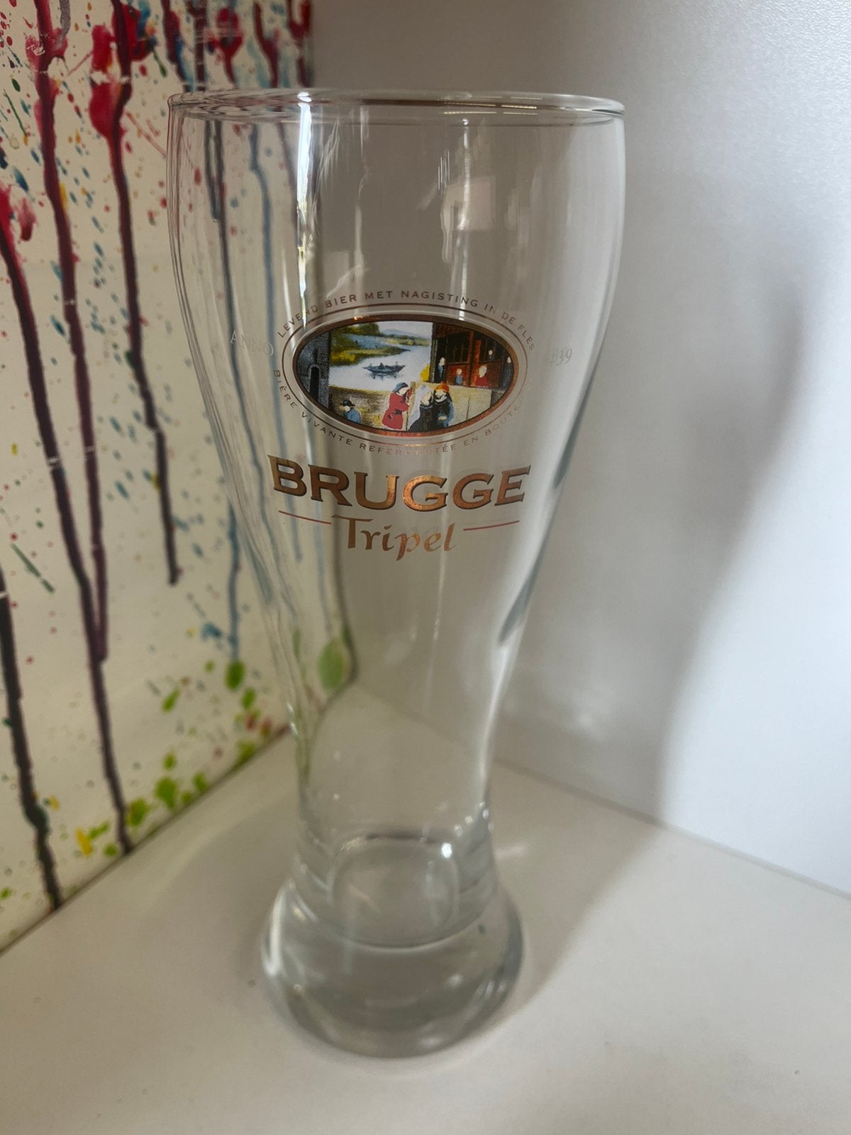 Brugge Tripel bierglazen set van 6 glazen, Verzamelen, Ophalen of Verzenden, Nieuw, Glas of Glazen, Overige merken