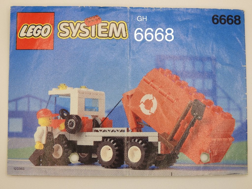 Lego 6668 Vintage Recycle Truck, Gebruikt, Overige thema's, Lego, Ophalen of Verzenden