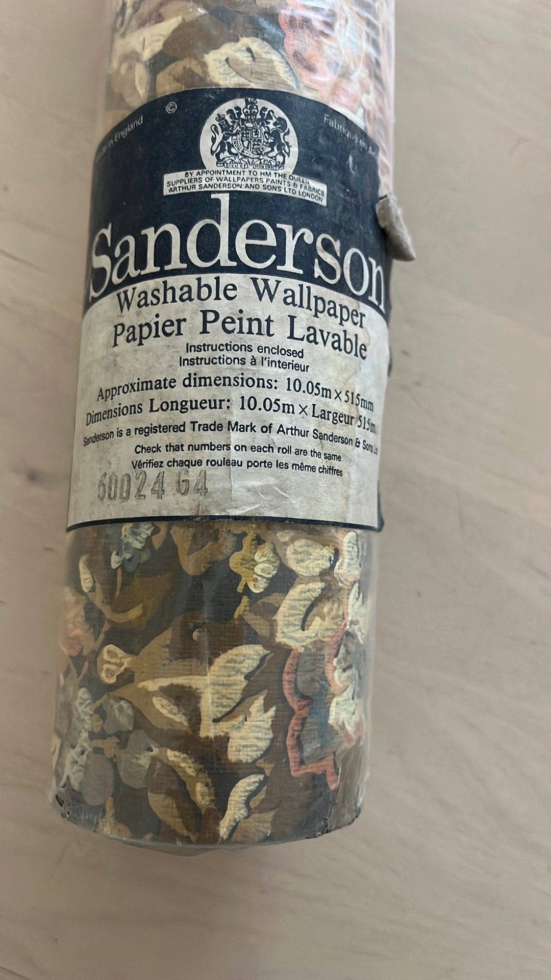 Behang rol Sanderson mooi sjiek bloemen design, Ophalen of Verzenden, 5 tot 10 m², Meerkleurig, Bloemen