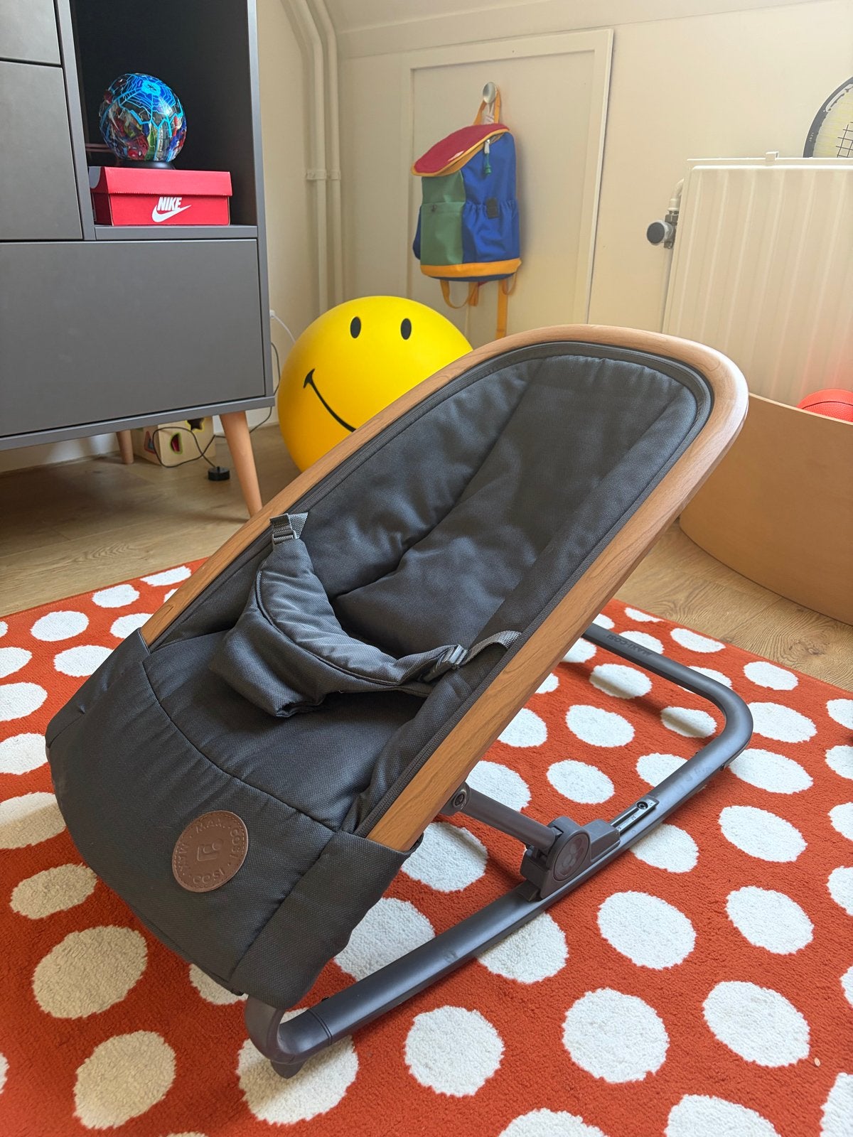 Maxi-Cosi Kori 2-in-1 Wipstoeltje - Essential Graphite, Ophalen, Zo goed als nieuw, Wipstoel, Met gordel(s) of riempje(s)