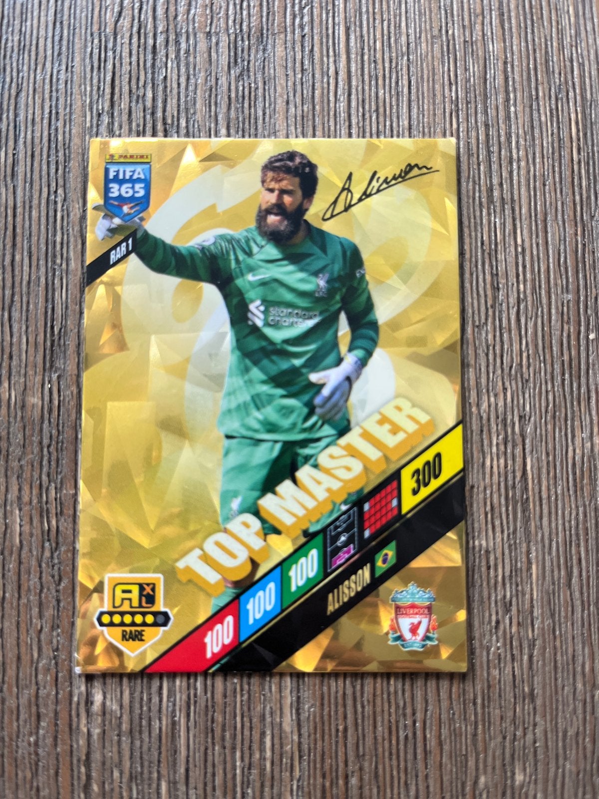 Panini FIFA 365 Adrenalyn XL 2024 Alisson Top Master, Ophalen of Verzenden, Zo goed als nieuw, Buitenlandse clubs, Spelerskaart
