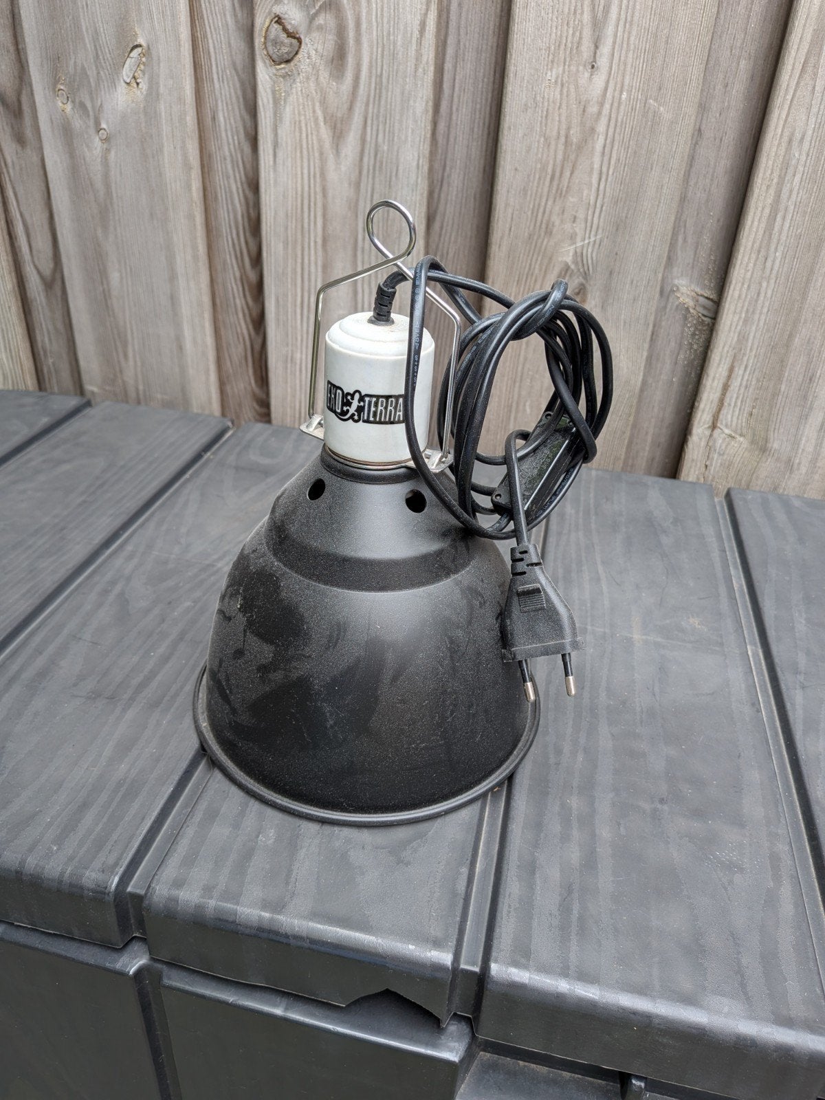 Exoterra licht armatuur zonder lamp, Ophalen of Verzenden, Gebruikt