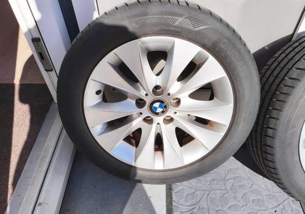 17 inch BBS velgen met banden voor BMW 5 serie E60, Auto-onderdelen, Ophalen, 17 inch, Band(en), Zomerbanden