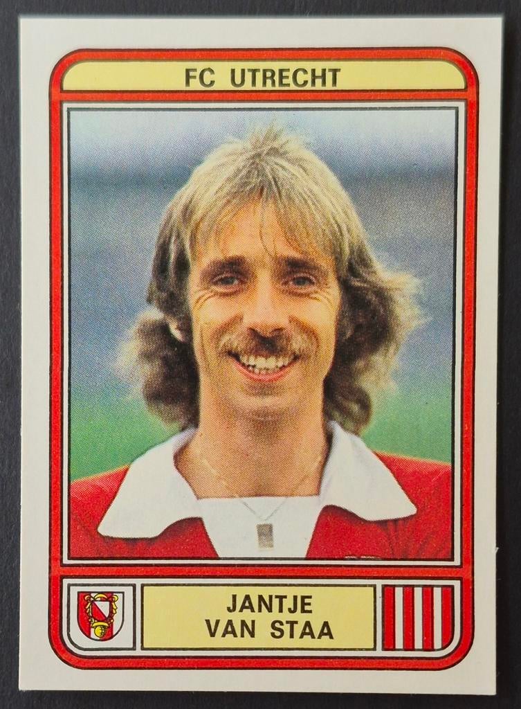 Panini sticker Jantje van Staa - FC Utrecht, 1979/1980, Ophalen of Verzenden, Zo goed als nieuw, Sticker